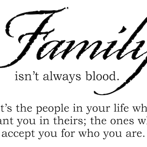 Family Isn&#39;t Always Blood - SVG, PNG - Instant Download