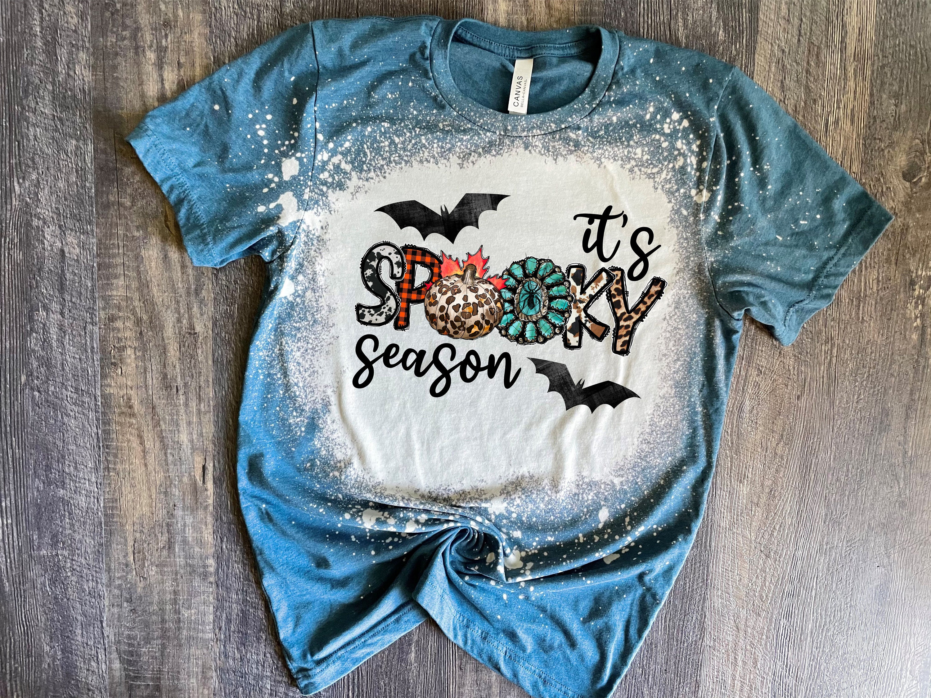 Its Spooky Season- Western Halloween Shirts- Halloween Bleach Tshirt-  Bleach Tees-Western Apparel