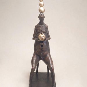 Surrealistic Bronze Sculpture, Modern Bronze Figurine, Limited Edition Art, Abstract Figurine, Handmade Metal Statue by Shevchuk Dmitry
