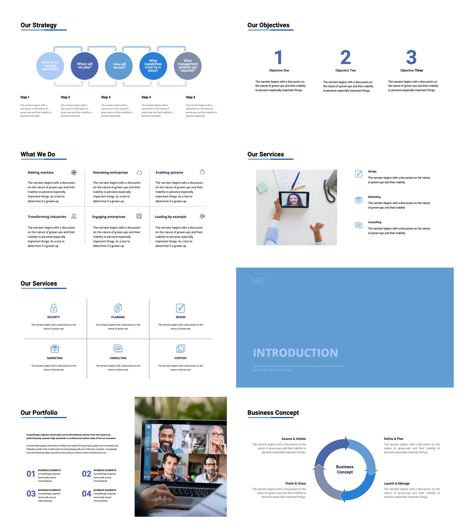 Annual Quarterly Report PPT Template 59 Pages Corporate Etsy