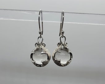 Sterling Silver Crystal Ball Earrings- Gotland Earrings- Gotland Ball Jewelry