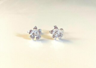 Orecchini A Ibisco In Argento Sterling 925 – Smaltati, Ipoallergenici, Idea Regalo Per Donna