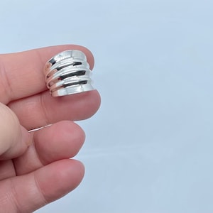 Sterling Silver Unique Wide Band Ring-Large Band-Sterling Silver Big Ring