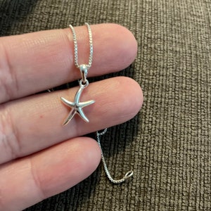 Sterling Silver Starfish Necklace - Star Pendant - Minimalist - Perfect Gift - Minimalist Jewelry