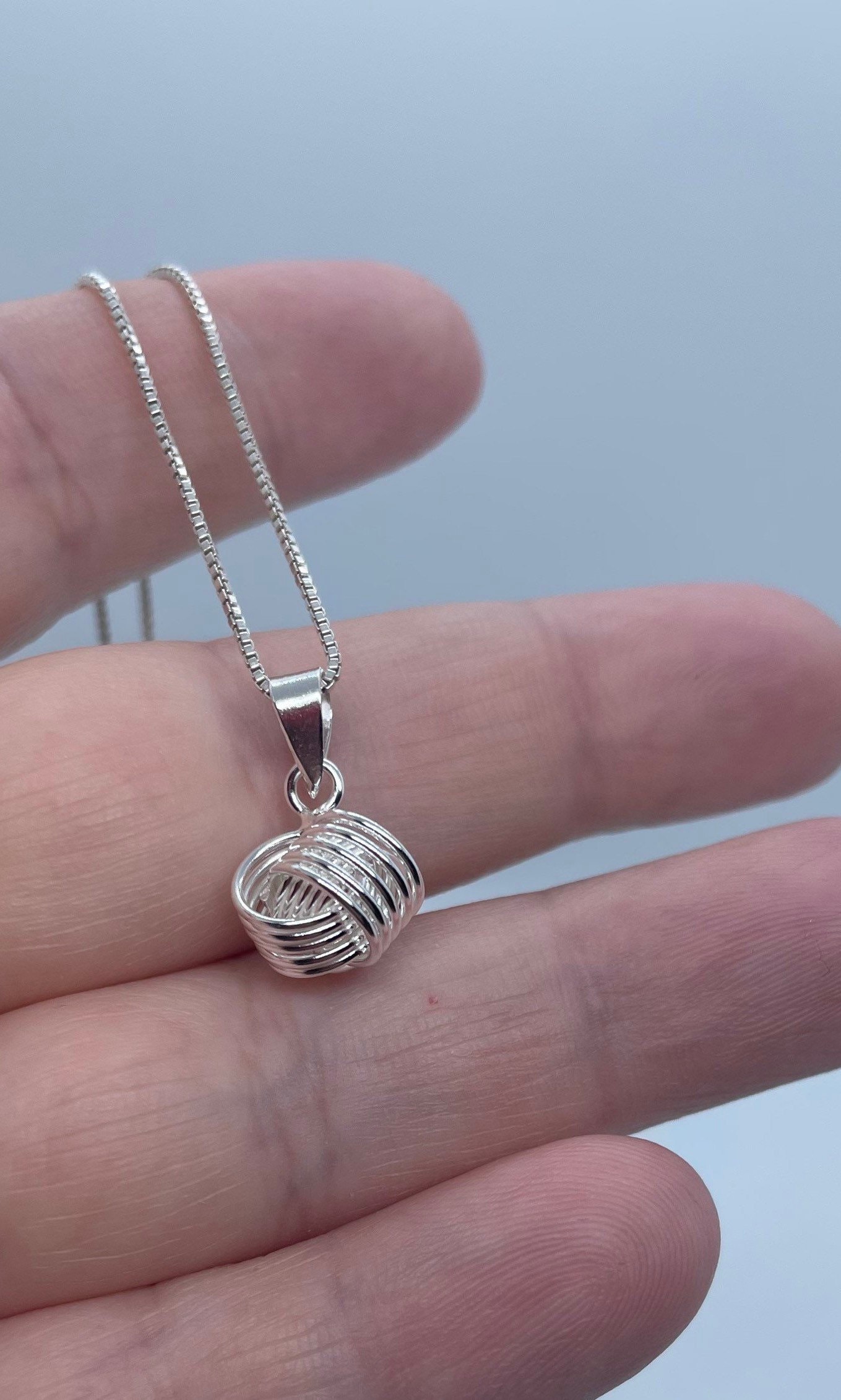 【STONEHENgE】Love Knot〜Silver Material Necklace SA24C50T Sterling Silver Love Knot Necklace-love Knot Pendant - Etsy