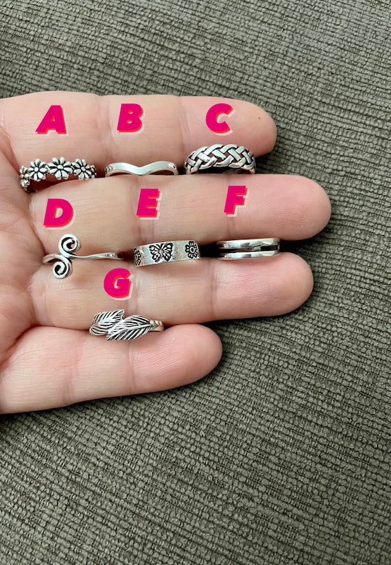 Sterling Silver Toe Ring Adjustable Toe Ring dainty Midi Ring Etsy Canada