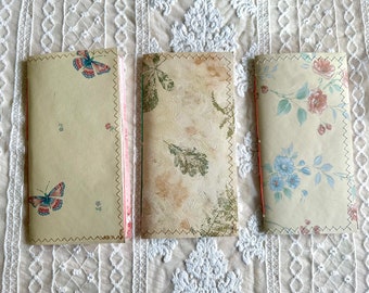 Pack of three TN Standard Journals, TN Standard, Junk Journal, Standard Travelers Journal, Writing Journals, Homemade Journals, TN Inserts