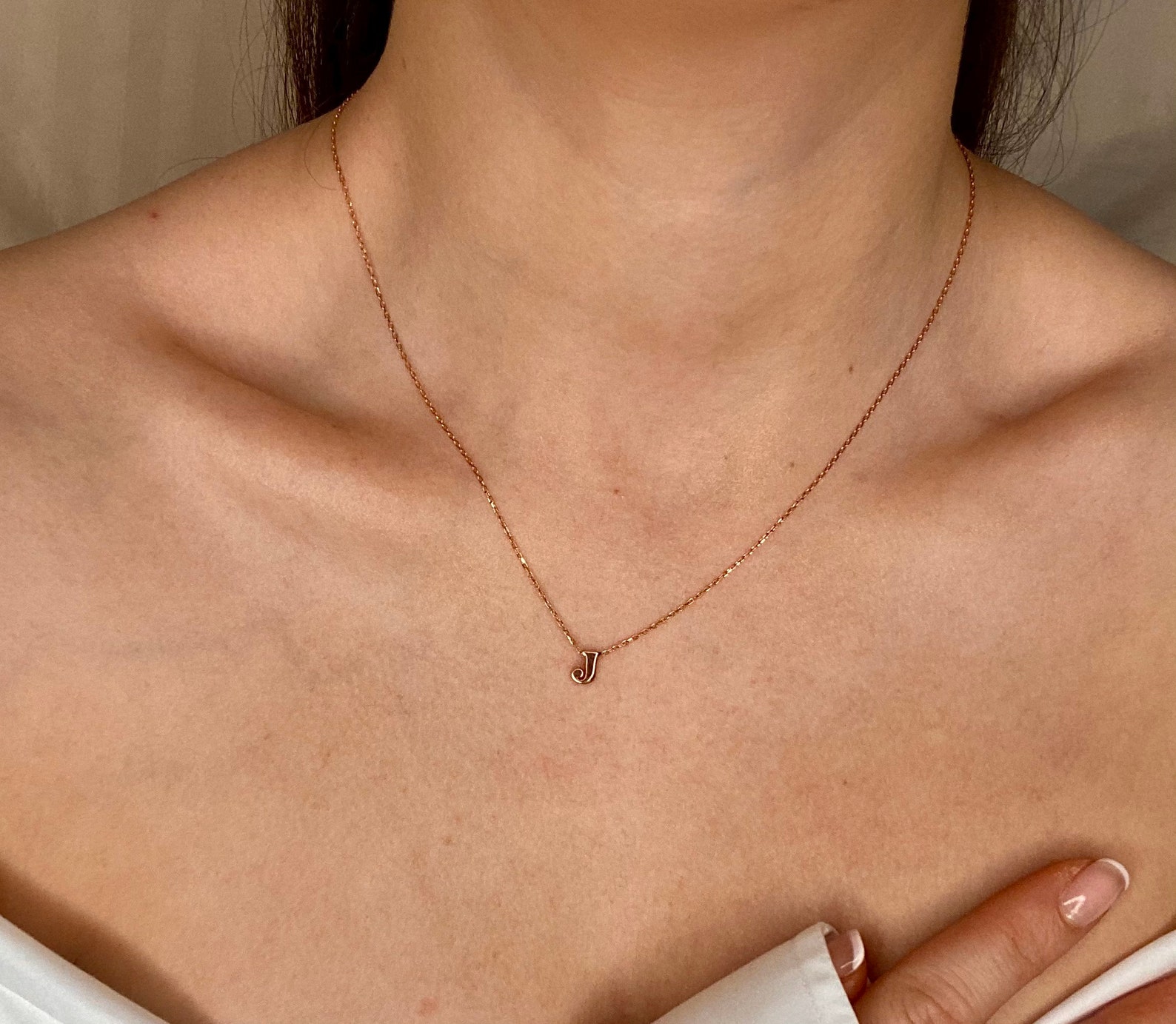 925 Sterling Silver initial Necklace Meghan Markle Gold Etsy