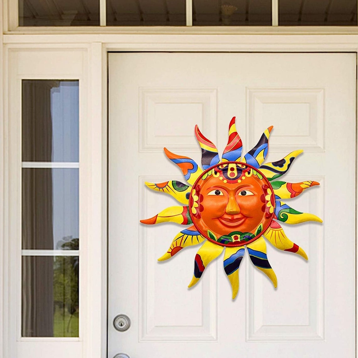 Metal Sun Wall Art Decor Hanging for Indoor Outdoor Home Etsy