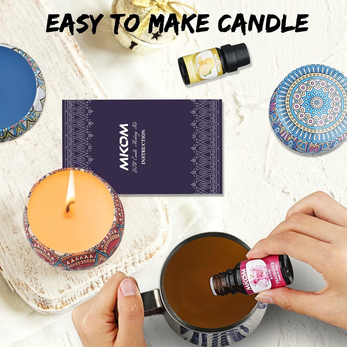 DIY Candle Making Kit for Adults Complete Beeswax Candle Etsy