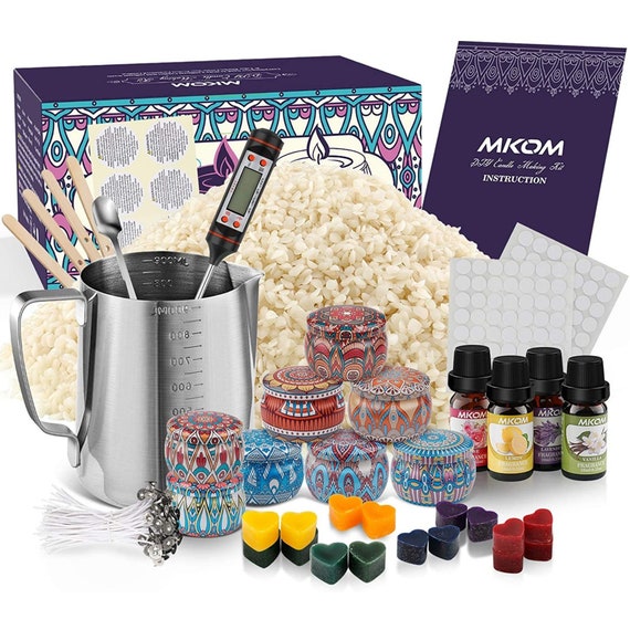 DIY Candle Making Kit for Adults Complete Beeswax Candle Etsy