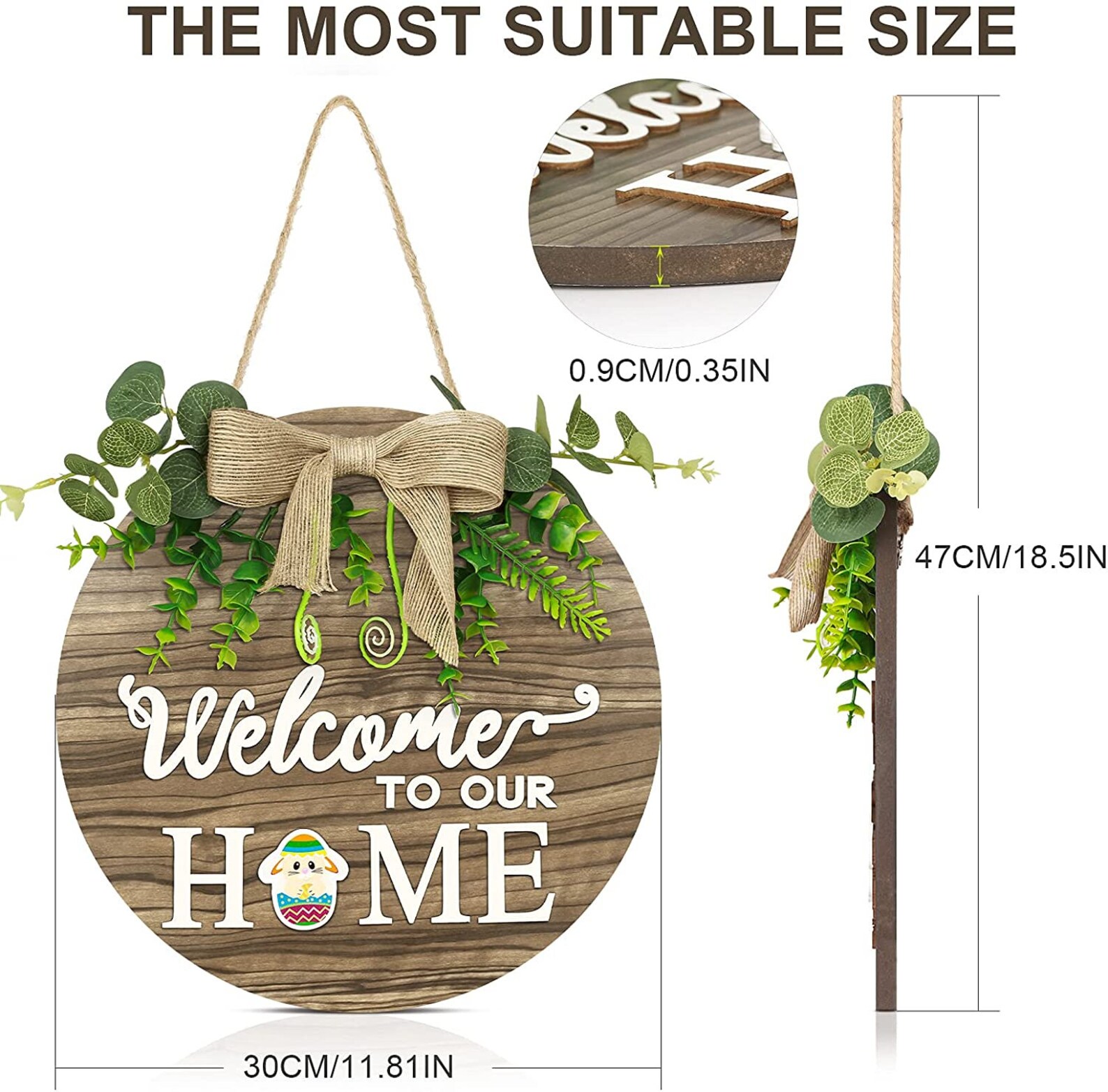 Interchangeable Front Door Sign Home Hanging Etsy