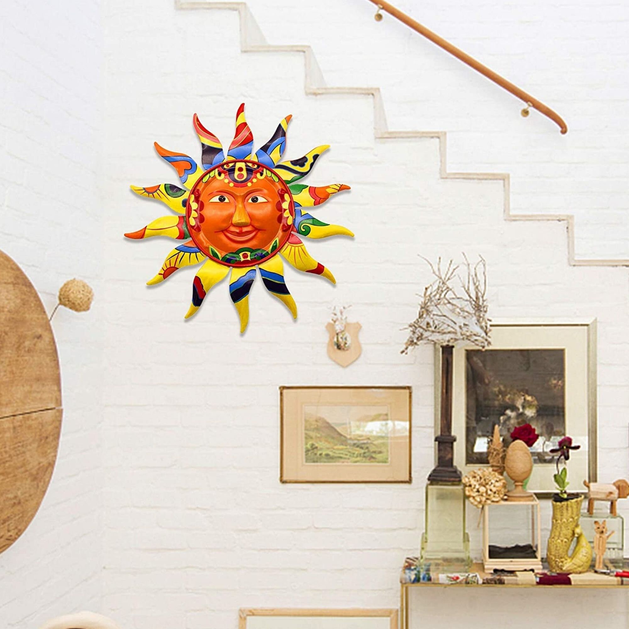 Metal Sun Wall Art Decor Hanging for Indoor Outdoor Home | Etsy