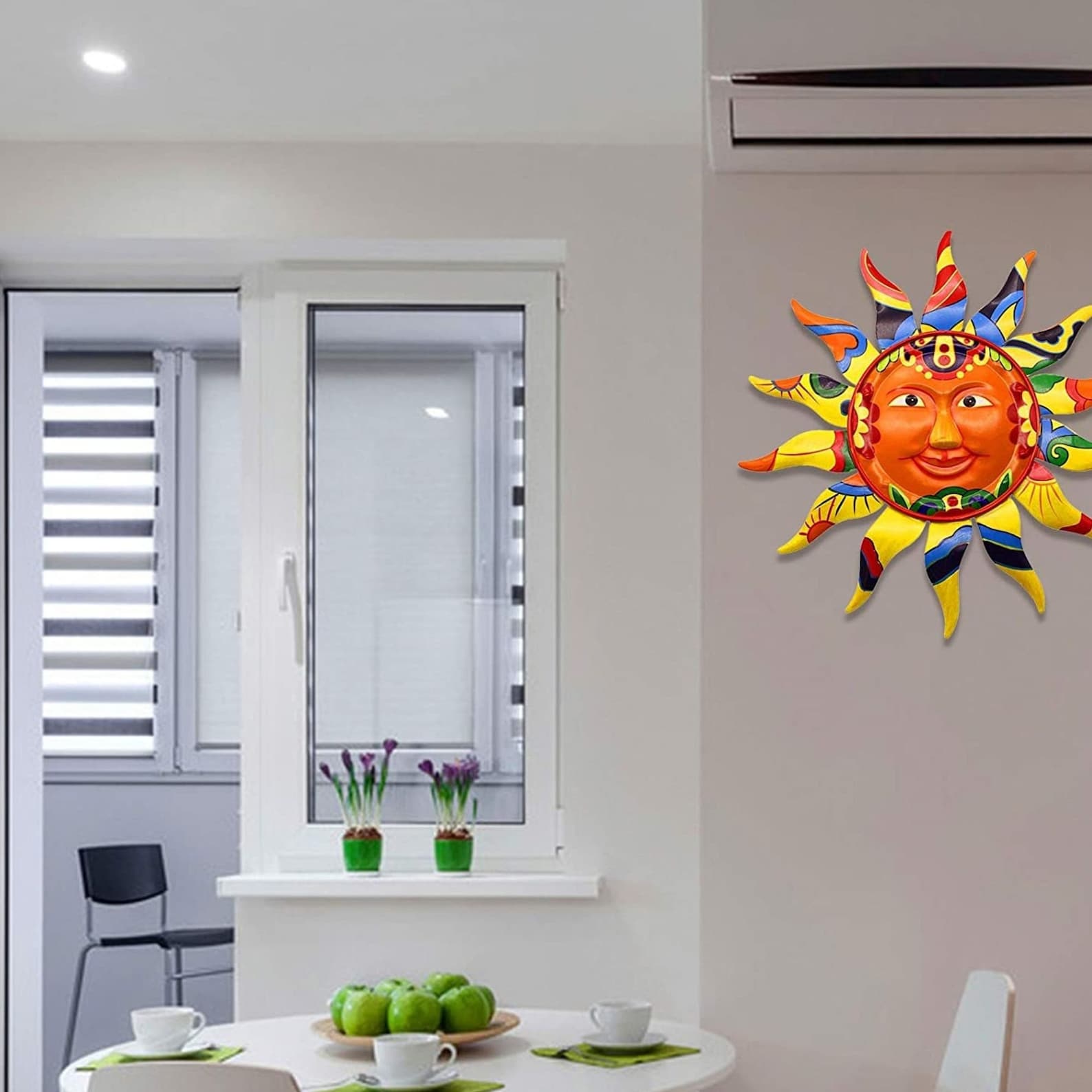 Metal Sun Wall Art Decor Hanging for Indoor Outdoor Home Etsy