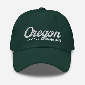 Oregon Dad Hat || Beaver State Baseball Cap, Oregon Trip, PNW Gifts
