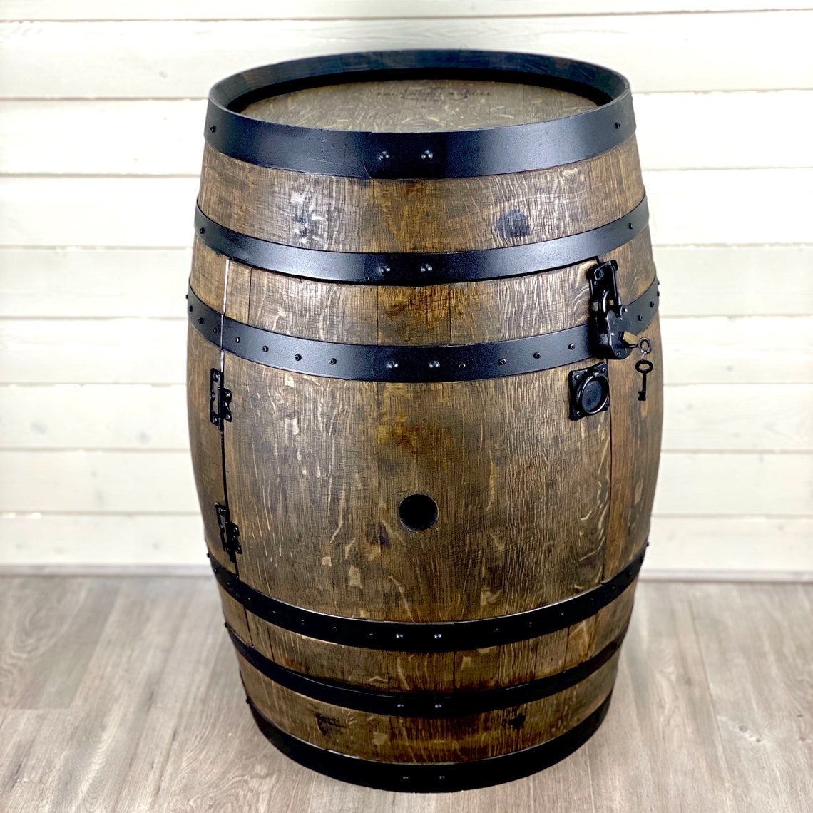 Vintage Wine Barrel Bar Bourbon finish Etsy