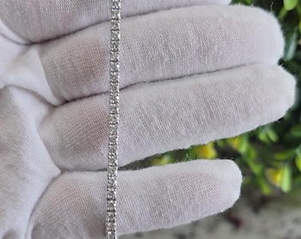 3 Carat Lab Grown Diamond Tennis Bracelet | Round Brilliant, 14k White Gold, Yellow Gold or Rose Gold
