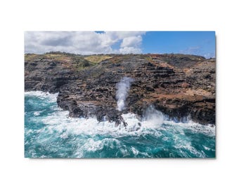 Nakalele Blowhole Maui // Metal prints