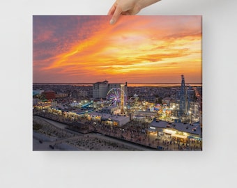 OCNJ Castaway Cove Sunset // Stretched Canvas Print