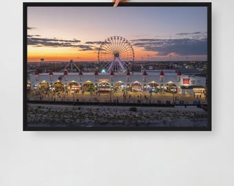 Wonderland Summer Sunset // Framed canvas