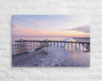 OCNJ Fishing Pier Sunset // Stretched Canvas