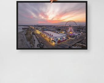 Wonderland September Sunset // Framed canvas