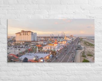 Boardwalk Summer Night // Panoramic Canvas