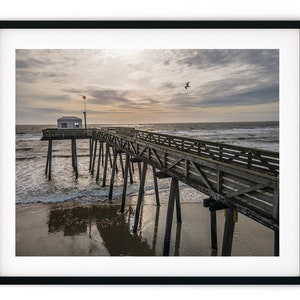 Rustic Fishing Pier // Custom Matte Print // Beautiful Aerial Photography