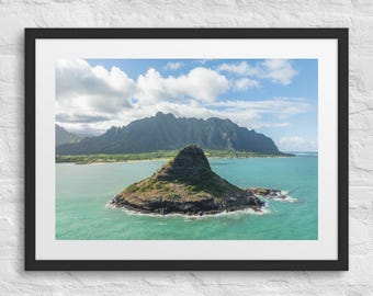 Mokoliʻi (China Man Hat Island // Framed Print