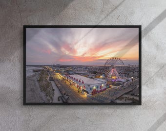 Wonderland September Sunset // Framed canvas