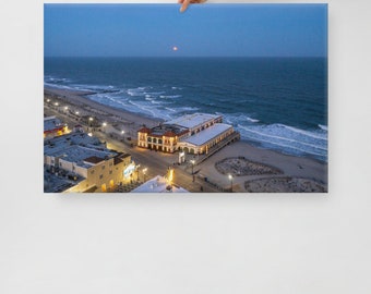 Music Pier Pink Moon // Stretched Canvas Print