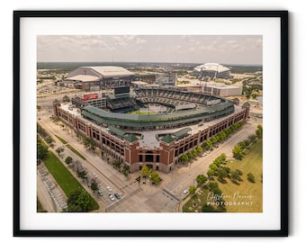 Texas Stadium Complex // Custom Matte Print // Beautiful Aerial Photography