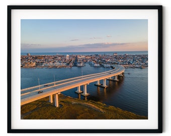 9th Street Bridge // Custom Matte Print // Beautiful Aerial Photography