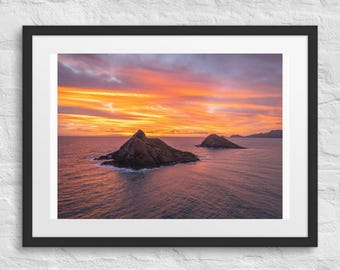 Lanikai Beach Sunrise // Framed Print
