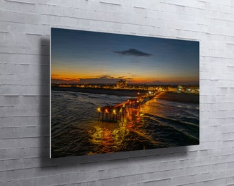 Fall Fishing Pier // Custom Metal Print