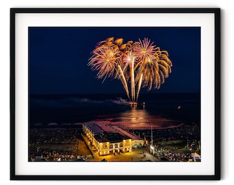 OCNJ July 4th Fireworks // Custom Matte Print // Beautiful Aerial Photography