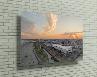 Wonderland Boardwalk Sunset // Custom Metal Print