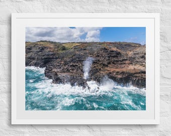 Nakalele Blowhole Maui // Framed Print