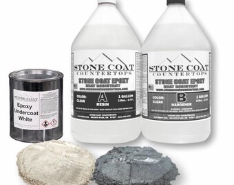 Exotic Fractured Granite 1 Gallon Epoxy Resin Kits (Stone Coat Countertops)  DIY Epoxy Color Kit for Bathroom/ Kitchen Countertops!