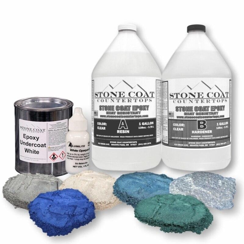 Casting Resin 1.5 Gallon Epoxy Kit (Stone Coat Countertops) DIY Deep Pour  Resin