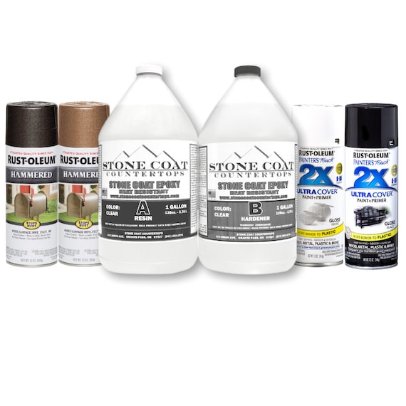 Art Coat 1 Gallon Epoxy Kit (Stone Coat Countertops) Colorable DIY