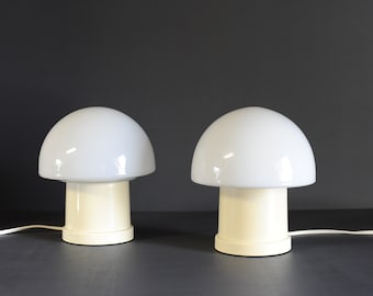 Atmospheric minimalist glass mushroom table lamp, Massive Belgium, bedside lamp, pop art lamp, mcm lamp, only 1 left in stock