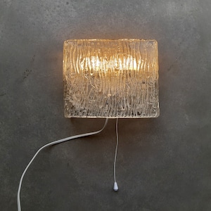 Stylish glass wall lamp, Hollywood regency lamp