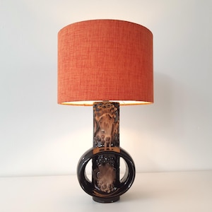 ヴィンテージ テーブルランプ ドイツ製 1976年製 Fat Lava 陶器製 Fat