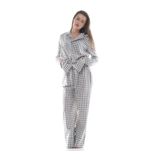 Holiday Plaid Pajama | Organic cotton pajama | Pajama gift for her |  100% cotton pajama | Cotton loungewear