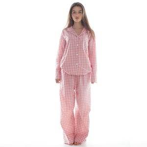 Holiday Plaid Pajama | Organic cotton pajama | 100% cotton pajama | Cotton loungewear | Pajama gift for her