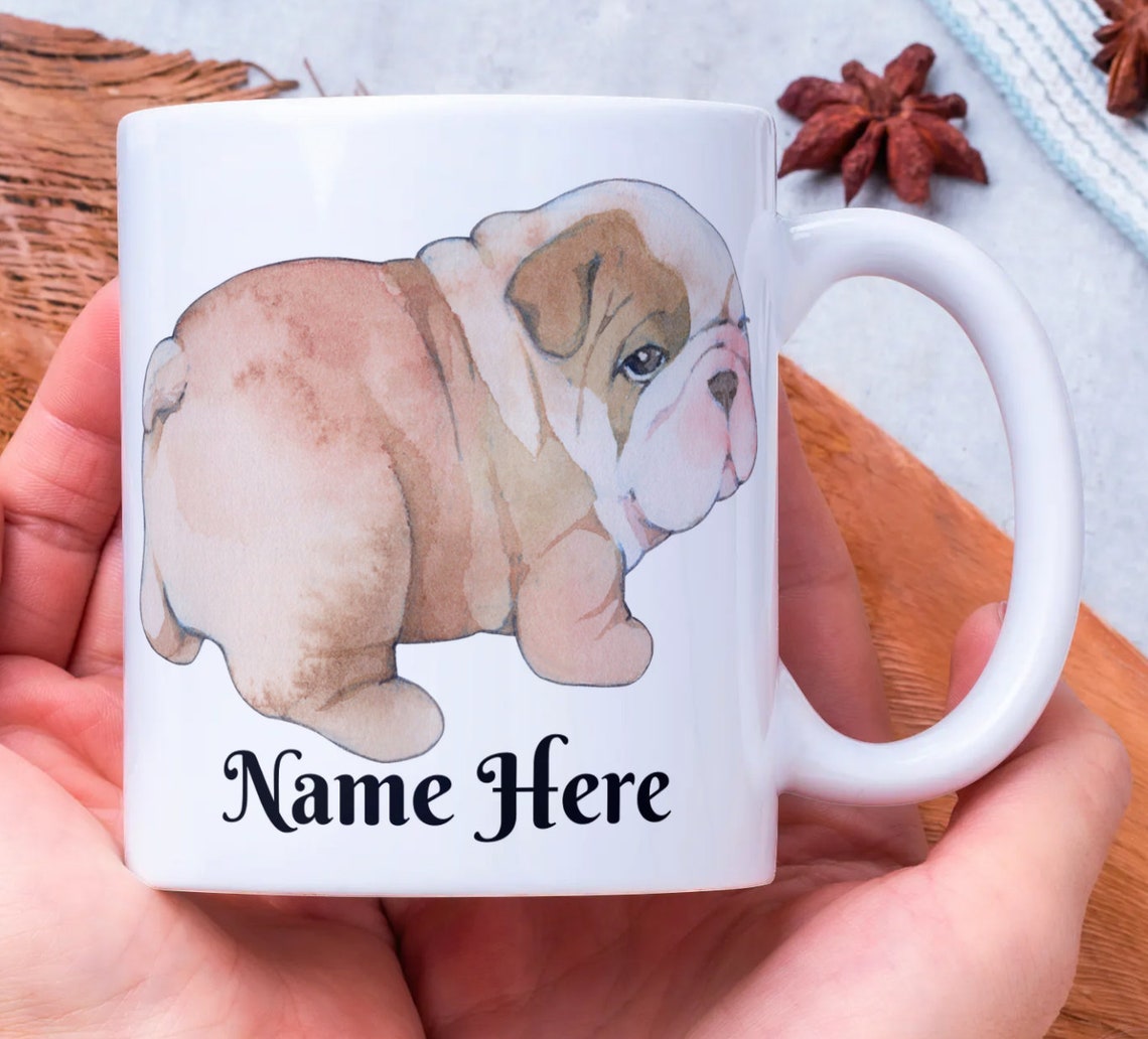 Personalised Printed Dog Breed Mug Etsy