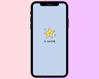 Cute Wallpaper Aesthetic Blue Etsy Australia