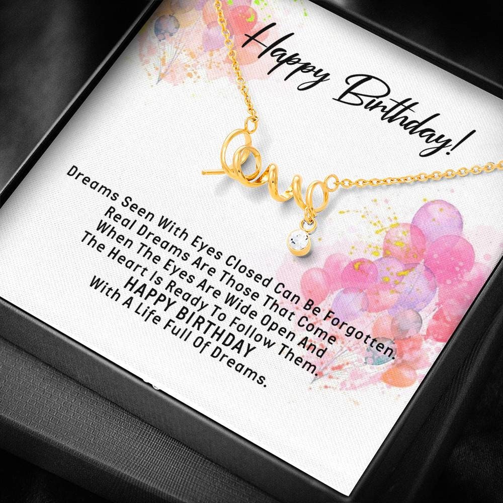 Happy Birthday With A Life Full of Dreams Gifts for Wife - Etsy