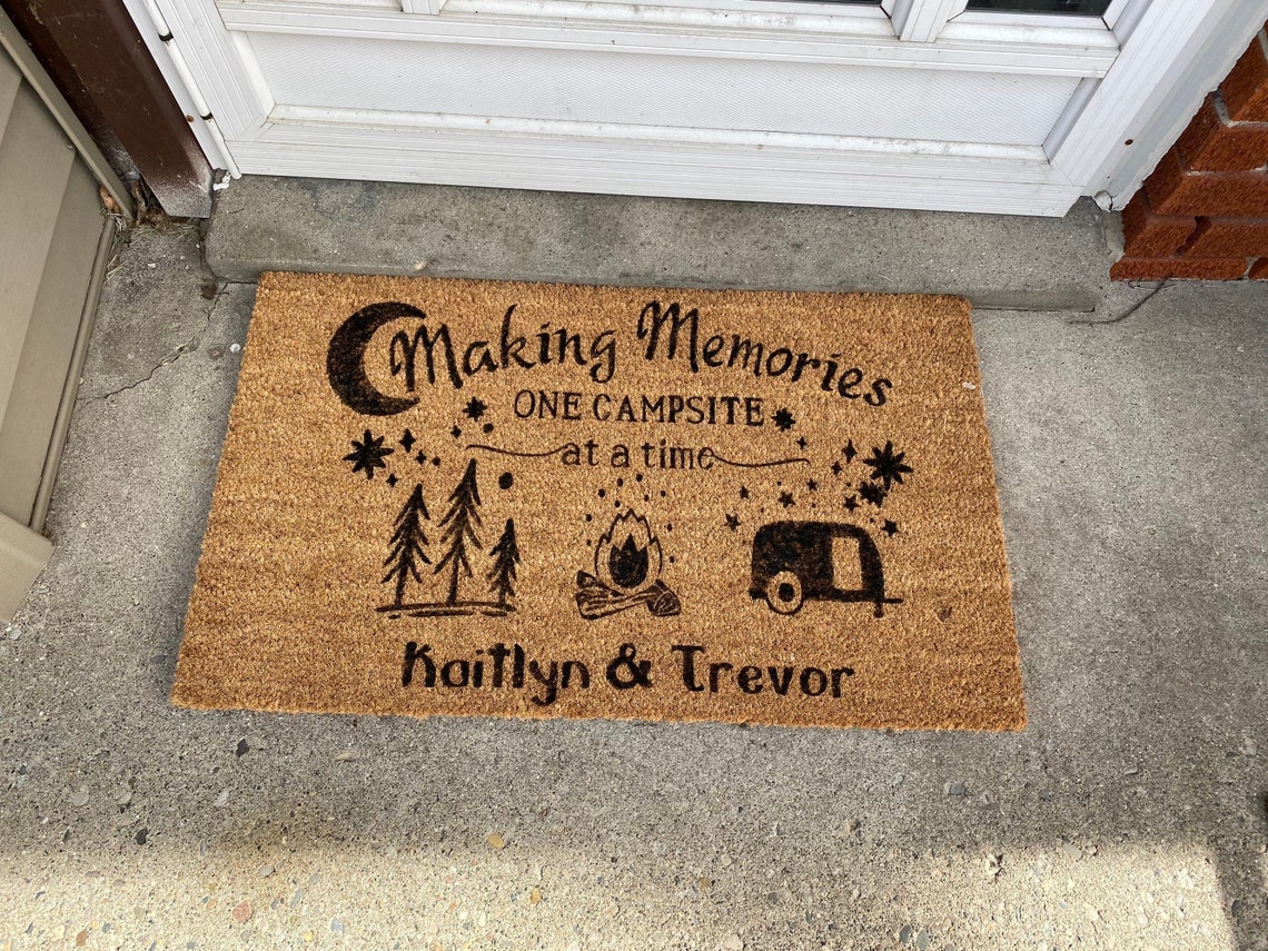 Camping Doormat Etsy